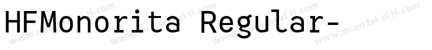 HFMonorita Regular字体转换